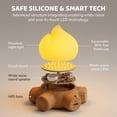thumbnail image 3 of Campfire Night Light, Portable Flame Lamp with White Noise, Cute Silicone Flameless Candle Lights,Suitable for Kids lamp Bedroom, Indoor/Outdoor and Home Decoration, 3 of 7