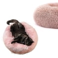 thumbnail image 2 of Washable Calming Comfy Donut Style Plush Pet Cat Or Dog Bed, 2 of 3