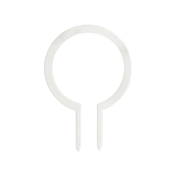 Marco de soporte de plantas de acrílico transparente | Diseño circular | PMMA de alta transmitancia | Altura ajustable 15-40cm | Soporte para plantas en macetas para interiores y exteriores | Estilo