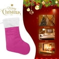 thumbnail image 4 of Coolnut 2PCS Christmas Stocking Purple Pink Color Xmas Stockings Decoration for Family Holiday Party Ornaments Decor Fireplace, 17.7 x 12 Inch, 4 of 7