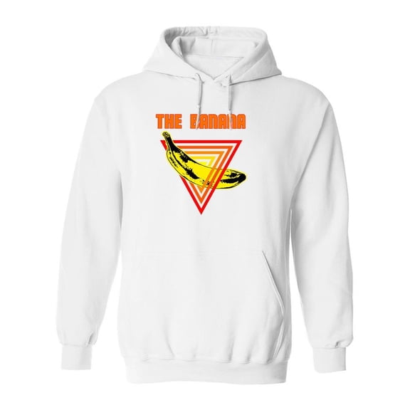Pop Art Banana Logo Hoodie Men -Image by Shutterstock, Male Small
