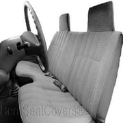 Charcoal Seat Covers made to fit 1995-2004 Tacoma Regular Cab 4 Wheel Drive High Back Bench with Molded Headrests Large Shifter Cutout