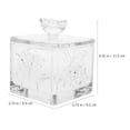 thumbnail image 3 of Glass Seal Jar Multi-use Food Storage Canister Decorative Embossed Glass Jar Kitchen Airtight Jar, 3 of 8