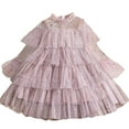 thumbnail image 2 of Delliss Toddler Girl Tulle Sparkling Dress Girls Tutu Princess Casual Sequin Dresses 2-8 Years, 2 of 8