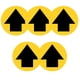 thumbnail image 2 of Calcomanías de piso de distanciamiento social de piso para empresas Estilo4 Gloria mantener calcomanías de distancia social, 2 of 7