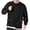 Black, variant on Hoodie Sweatshirts for Men Men Sweatshirts Hoodies Crew Neck Sweatshirt Long Sleeve Men Button Up Cyber On Monday