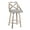 Gray, variant on LumiSource White Washed Wood, Light Grey Fabric Charlotte Counter Stool - Set of 2