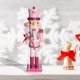 thumbnail image 4 of Figura de marioneta de cascanueces de 35 cm, Cascanueces navideños, Estatua de soldado de madera de juguete, Molino, 4 of 8