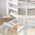 thumbnail image 3 of Zinus Patricia 72" White Metal Canopy Platform Bed Frame, Queen, 3 of 7