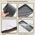 thumbnail image 3 of ABCISI Silicone Mat for Hair Tools, Heat Pad for Curling Iron, Kitchen Sink Sponge Soap Holder, Heat Resistant Flat Iron Straighter Holder, Hot Tool Mat for Vanity Countertop Counter (Black), 3 of 8