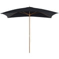 thumbnail image 1 of Outsunny Parasol de Patio Parasol de Soleil d'Extérieur avec Baleines en Bambou pour Jardin, 1 of 10