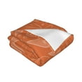 thumbnail image 3 of XMXT Throw Blanket, Paisley Orange Decor Print Machine Washable Blankets for Sofa, 80 x 60 inches Orange, 3 of 9