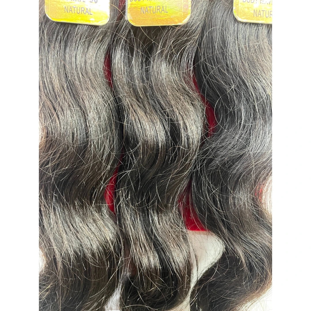 Supreme Hair  Beauty 100% Unprocessed Virgin Human Hair Bundle Deal Solution- BODY WAVE Natural