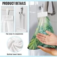thumbnail image 6 of ZIATUBLE Palm Leaves Kitchen Hand Towels Soft Hanging Hand Dry Towels Fast Drying Hanging Dual-Purpose Hand Towel Easy to Clean Hand Towels for Bathroom with Loop Dish Cloths, 6 of 7