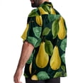 thumbnail image 3 of pear Men's Button Down Hawaiian Print Short Sleeve Casual Summer Beach Shirts, 3 of 6