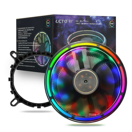 TSV Aluminum CPU Air Cooler LED RGB Working with ASUS AURA   Control Cooler Cooling Fan Motherboard Sync for Intel Core (Best Motherboard And Cpu For Gaming)