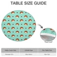 thumbnail image 6 of Cute Hedgehog and Love Round Fitted Tablecloth with Elastic Edge,Dining Table Cover Waterproof,Outdoor Round Tablecloth for Camping,Dining,Indoor and Outdoor, 6 of 7