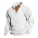 thumbnail image 1 of Sudadera sin capucha para hombre, informal, de color liso, con tejido sin capucha, para mantener el calor, con capucha, de manga larga, de poliéster, 1 of 2