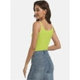 thumbnail image 6 of Tank Top Women Sleeveless Crop Scoop Neck Form Fitting Ribbed Knit Basic Summer Cami Shirts, 6 of 6