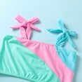 thumbnail image 4 of Happy Town Toddler Girls Two Pieces Swimsuit Color Block Beach Bathing Suit 18M-5T, 4 of 7
