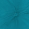thumbnail image 5 of Jordan Manufacturing 24" x 24" Canvas Turquoise Solid Square Tufted Outdoor Deep Seat Chair Back Cushion with Fabric Button (2 Pack), 5 of 9