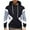 Black, variant on SAATLERI Mens Hoodie Multicolor Panel Fall Loose Fit Sweatshirt Long Sleeve Fleece Drawstring Fashion Sports Pullover