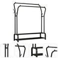 thumbnail image 3 of ETEREAUTY Etereaauty Black Double Pole Drying Rack, Sturdy Iron, Large Capacity, for Storage 2Pcs, 3 of 8