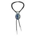 thumbnail image 3 of Vintage Bolo Tie, Camisa Trajes de cadena Accesorios de disfraces Cuero de vaquero occidental para fiesta Hombres Mujeres Sunnimix Corbata de bolo, 3 of 8