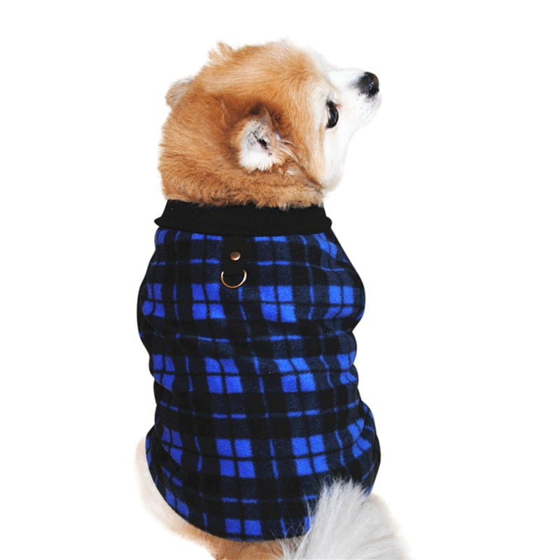 M,Blue Dog Sweater for Small Dogs Christmas Cozy Knitted Pet Coat Cats Fall Winter Clothes