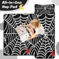 thumbnail image 4 of Black Halloween Spider Webs Toddler Nap Mats for Kids Preschool,50"x20" Sleeping Mat Bag or Kids,Toddler Sleeping Bag,Toddler Nap Mat or Daycare, 4 of 6