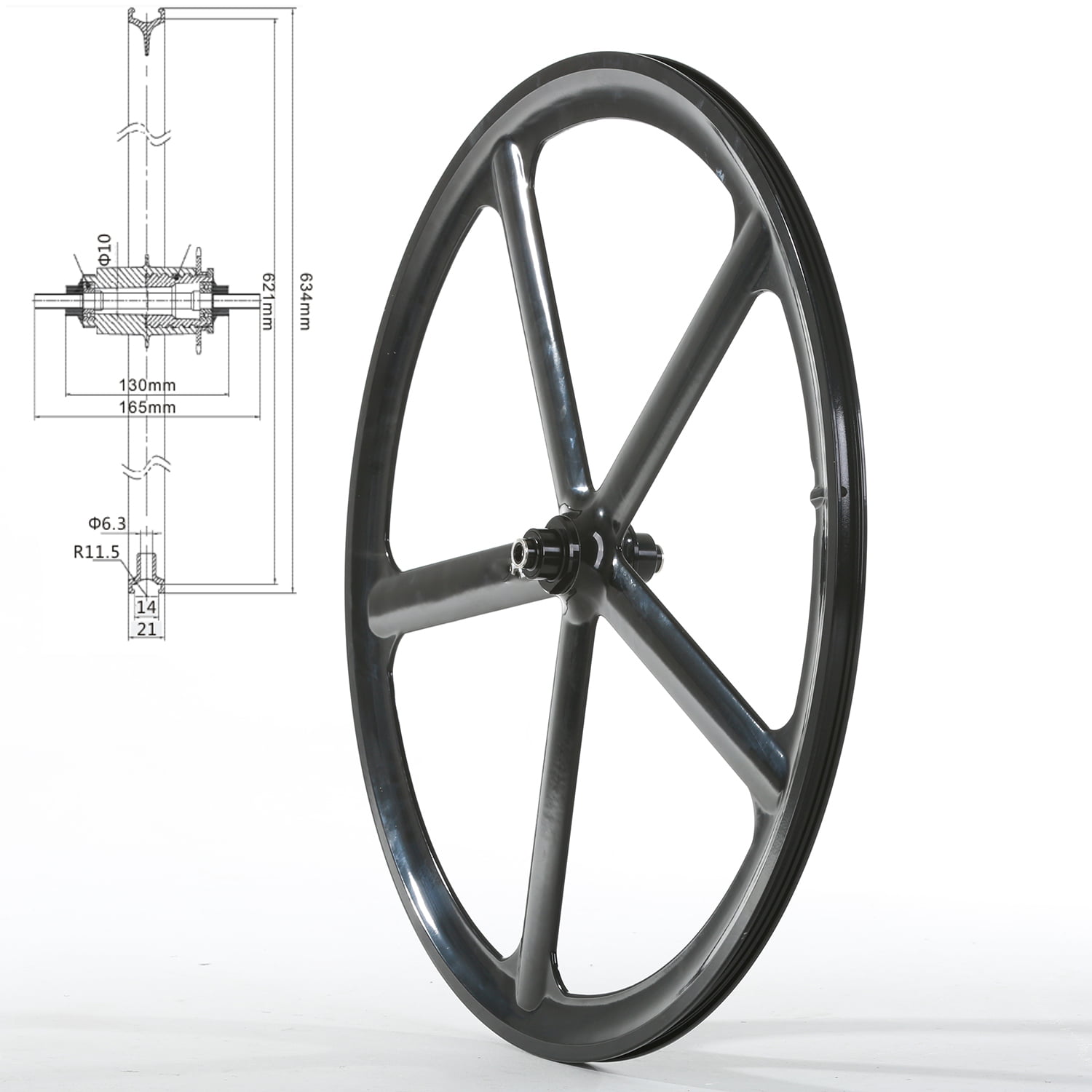 Details about   Fixed Gear 700c Bicycle Wheel 3-Spoke Wheels Black Rim Rear Fixie Single Speed 