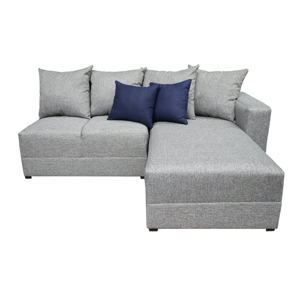 Sala Esquinera Modular Orlando EL BAZAR STORE Plata 200x160 cm Lino nacional