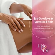 Hair Off Hair Remover Mitten - All-Natural, Painless & Chemical Free - Full Body Hair Removal - Slows & Lessens Regrowth - Exfoliates Skin (3 Mittens Per Box)(Pack of 4)