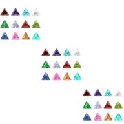 36 pcs  Triangle Shaped Jewel Gems for Arts Crafts Themed Party Decoration Accessories Children Activities (Assorted Color)