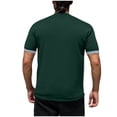 thumbnail image 7 of Men’s Waffle Crew Neck T Shirts Running Gym Workout Short Sleeve Tee Tops Fashion Colorblock Blouse for Men, 7 of 7