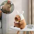 thumbnail image 4 of Soft Capybara Plushie Toy Doll Pillow,Stuffed Capybara Toy,A, 4 of 5