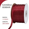thumbnail image 4 of THEGLY 1/4 inch 200 Yard, Burgundy Satin Ribbon for Gift Wrapping,Wedding,Crafts,Christmas,Hair,Invitation Decorations and More, 4 of 7