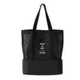 thumbnail image 1 of Sonducket Bolsa de hombro transparente de malla de alta capacidad, bolsas de Picnic portátiles de conservación de calor de doble capa, bolsa de Envolturas para manijas de equipaje Negro, 1 of 6