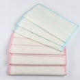 thumbnail image 2 of Namzi 10Pcs 5Layer Gauze Kitchen Washcloth - Long Lasting Soft Lint-Free Cotton Yarn Dish Towel Dishcloths, Stain Removal and Drying Rags, Blue,9.84"×9.84", 2 of 4