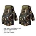 thumbnail image 4 of D-GROEE 1 Pair Fingerless Gloves Half Finger Hunting Shooting Cycling Motorcycle Hiking Climbing Driving Work Gloves, 4 of 6