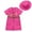 Hot Pink, variant on IBTOM CASTLE Toddler Baby Boys Girls Lion Giraffe Birthday Outfit One Piece Romper Jumpsuit with Belt and Hat Jungle Safari Cake Smash Clothes 12-18 Months Khaki