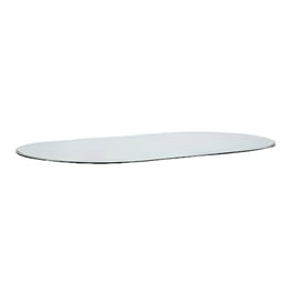 24 in. x 48 in. Clear E-Oval (Elliptical) 1/2 in. Thick Glass Table Top 1 in. Beveled Tempered Glass 24 in. x 48 in. Clear E-Oval (Elliptical) 1/2 in. Thick Glass Table Top 1 in. Beveled Tempered Glass