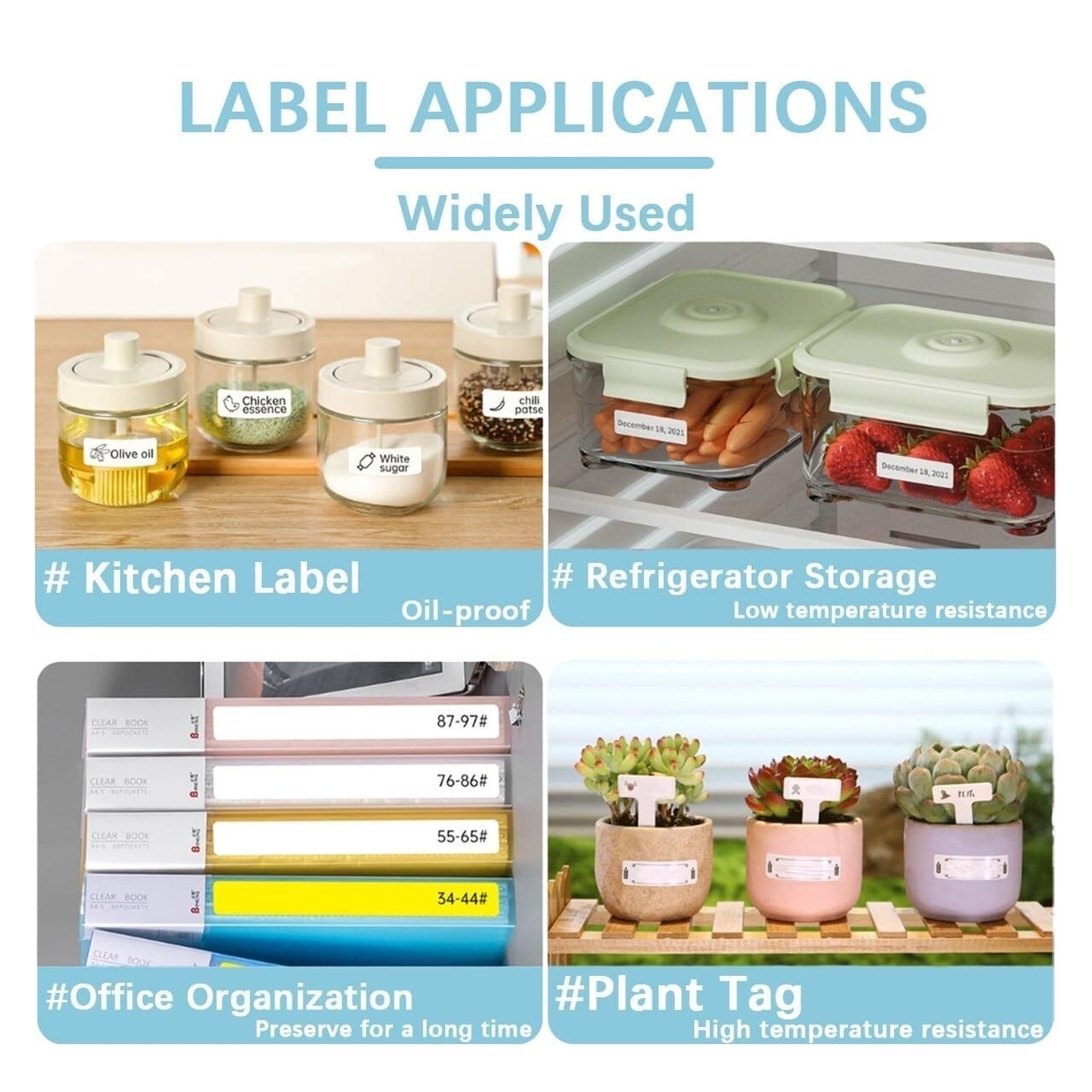 Printer Machine, Portable Label Ribbon & Tape Printer, Mini Thermal Transfer Label Maker Machine
