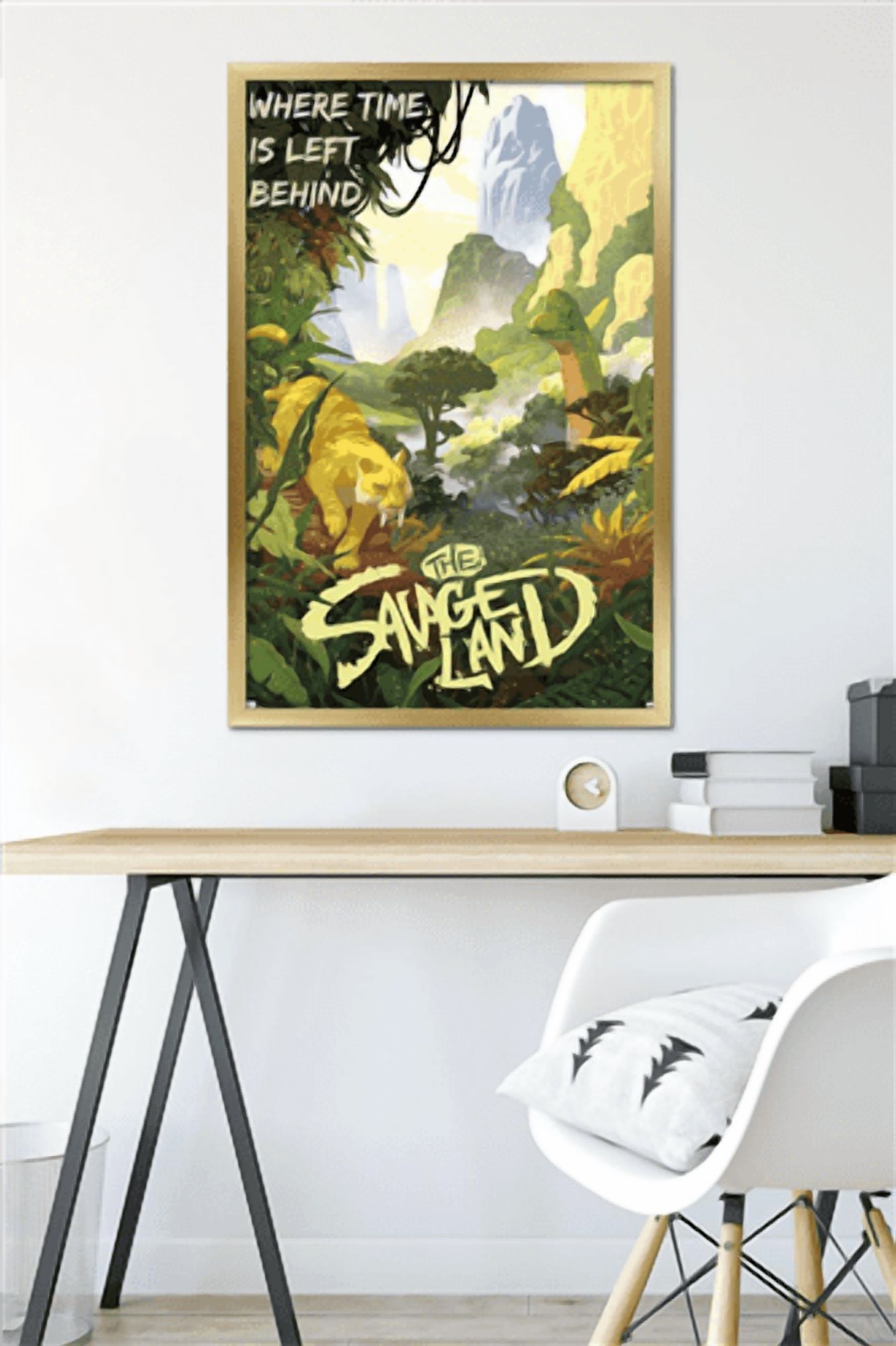Marvel: Hero Lands - The Savage Land Wall Poster, 22.375" x 34" Framed