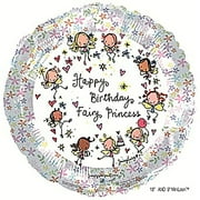 17 inch Juicy Lucy Birthday Fairy Foil Mylar Balloon - Party Supplies Decorations