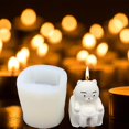 thumbnail image 2 of 3d Bear Candle Mold Silicone Soap Making Mould Fondant Candy Cake Chocolate Decorating Diy Baking Tools, 2 of 5