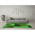 thumbnail image 3 of Ahgly Company Indoor Square Abstract Green Modern Area Rugs, 8' Square, 3 of 4