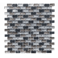 thumbnail image 5 of The Tile Life Victory Anthracite 0.75x1.13 Glass Brick Mosaic Tile - 1 Sheet (1 Sq. ft.), 5 of 5