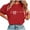 Red, variant on My Order Ladies Love Heart Print Short Sleeve Round Neck Tees Fashion Valentine Top My Items