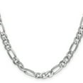 thumbnail image 3 of 14K White Gold 6mm Flat Figaro Chain 18", 3 of 6